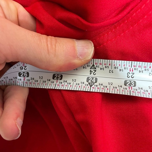 Lot Of 2 Lapco FR Large Mens Red Moisture Management Collared Button Up New* - Picture 7 of 9